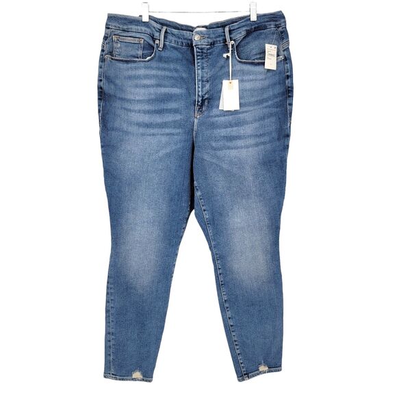 Good American Womens Good Leg Jeans Size 24 NEW Style GLDV731T‎ Indigo